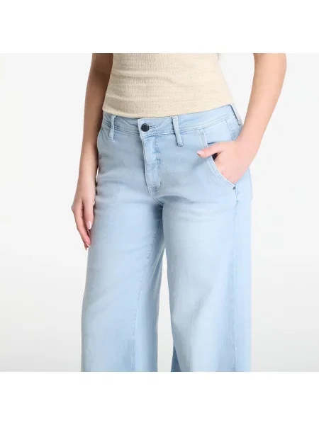 Дънки Guess Jeans Zoya Wide Leg Crop Jeans Colonial Light 28
