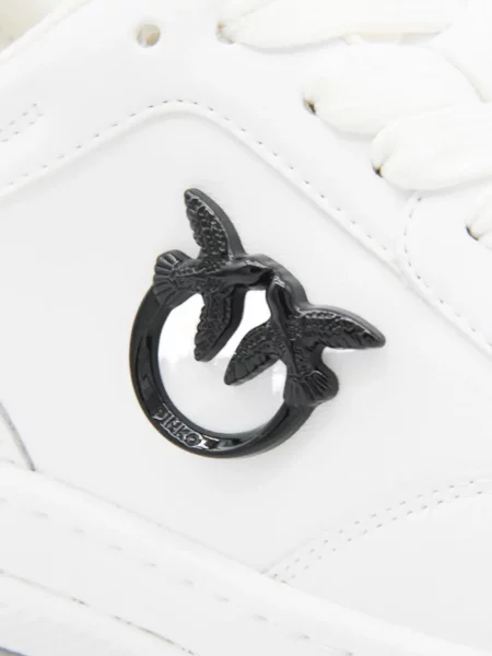 Sneakerși Pinko din piele alb