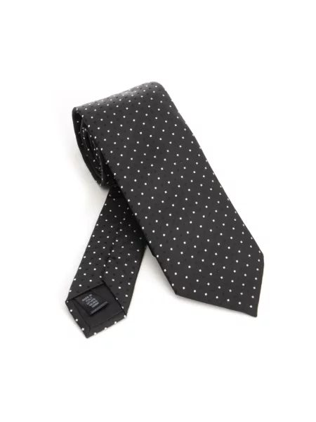 Krawat Dolce And Gabbana żakardowy czarny
