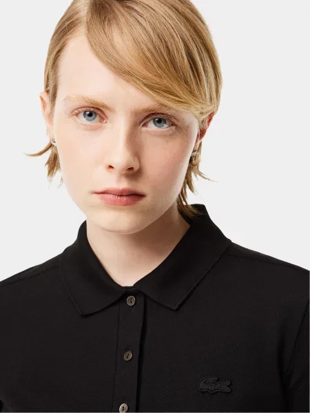 Поло Lacoste черное
