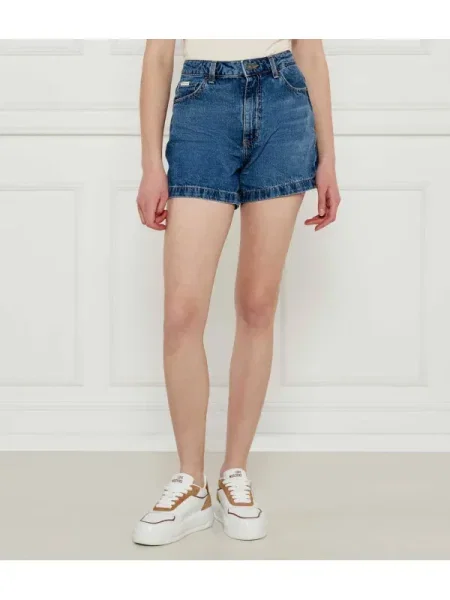 Guess Jeans De blugi pantaloni scurți | cu adaos de in albastru