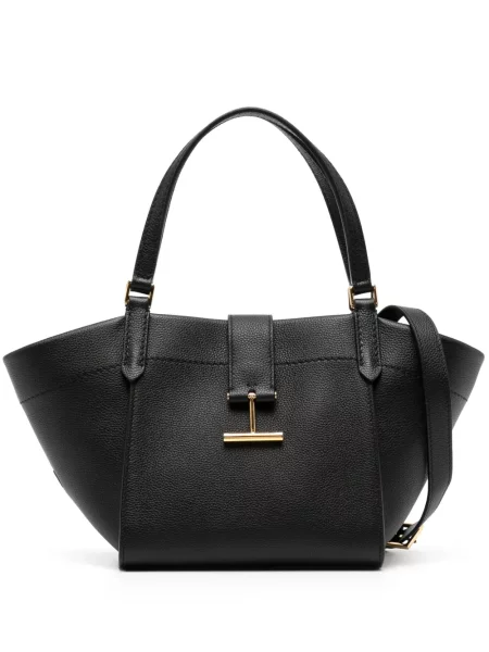 Geanta de piele Tom Ford din piele negru