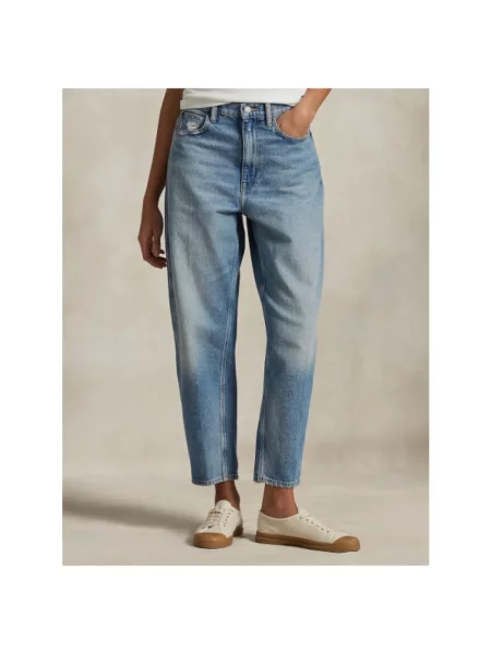 Polo Ralph Lauren Jeansy Mom Fit niebieski
