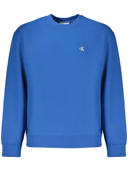 Palton Calvin Klein Jeans din fleece albastru