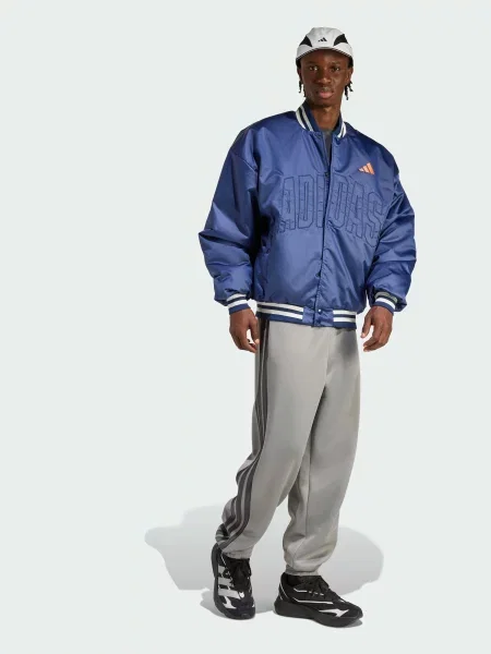 Бомбер Adidas синий