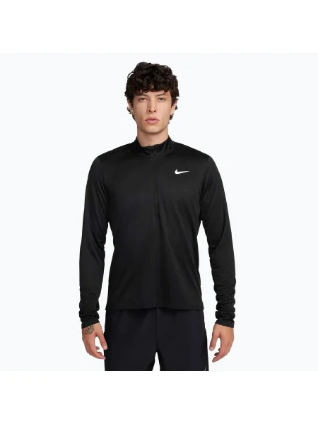 Мъжки суитшърт за бягане Nike Pacer Dri-Fit Zip black черно