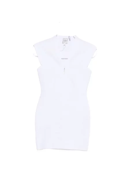 Sukienka mini Hervé Léger biała