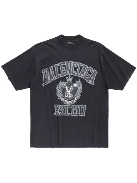 Tricou Balenciaga cu imagine negru