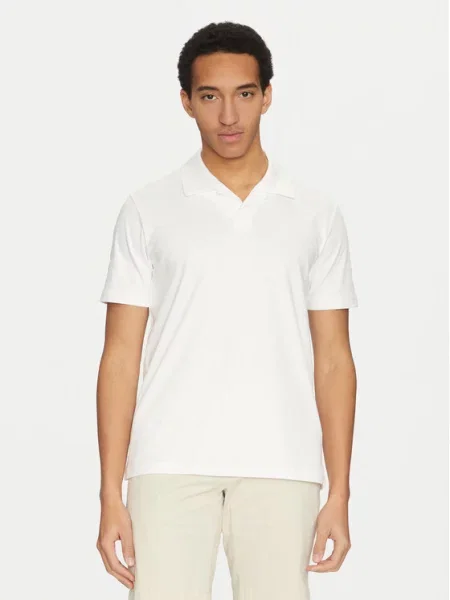 Polo majica Calvin Klein bijela