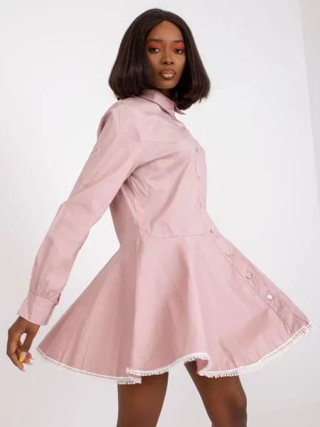 Rochie mini Fashionhunters de costum roz