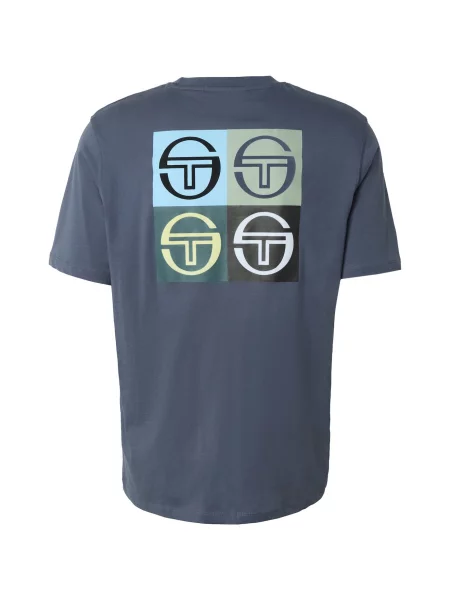 Sergio Tacchini Póló Warhol Co galambkék / világoskék / olíva fekete