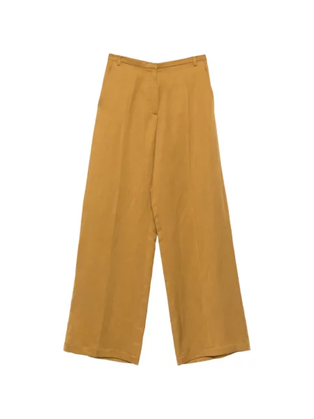 Pantaloni Alysi cu picior lat maro