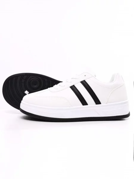 Кеди низькі STREAM штучна шкіра білий