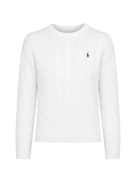 Pulover Polo Ralph Lauren cu broderie din satin violet