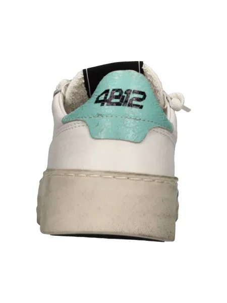Sneakersy 4b12 skórzane białe