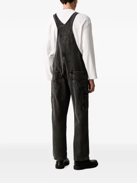 Pantaloni scurți din denim Levi's® din dantelă zdrențuiți cu talie înaltă albastru
