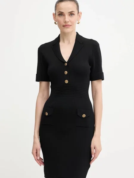 Guess sukienka FELICITY mini dopasowana czarny