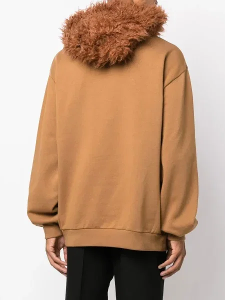 Majica s kapuljačom Marni s vezom smeđa