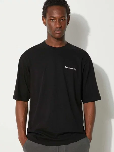 Filling Pieces tricou din Boxy neted negru