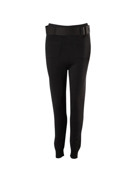 Spodnie Self-portrait czarne