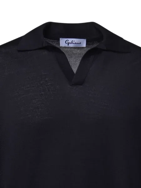Gulerat lung tricou polo Galiano albastru