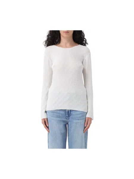 Sweter Emporio Armani biały