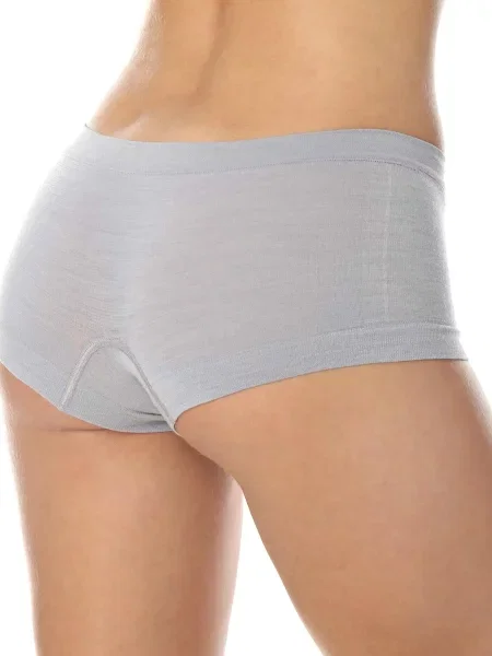 Bokserki z wełną merino Brubeck COMFORT WOOL szare