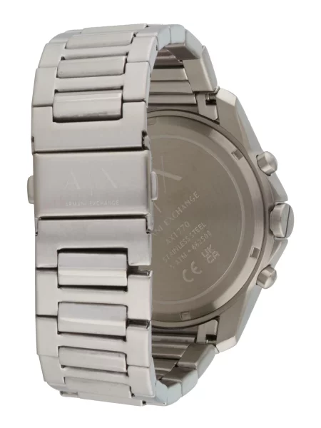 ARMANI EXCHANGE Analógové hodinky tmavomodrá / strieborná