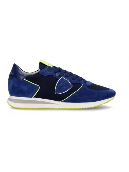 Buty do biegania Philippe Model zamszowe do biegania niebieskie