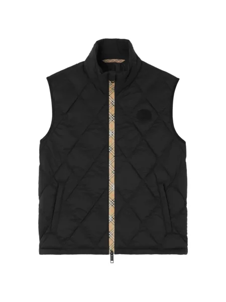 Matlasat vestă Burberry negru