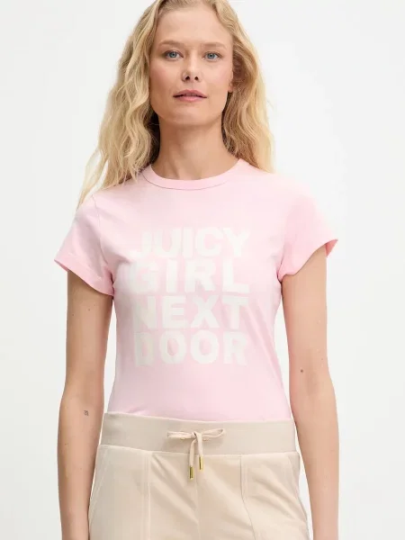 Juicy Couture t-shirt JUICY GIRL NEXT DOOR HILTON T-SHIRT różowa