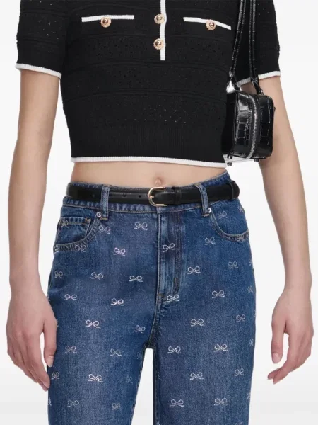 Blugi Self-portrait cu funde albastru