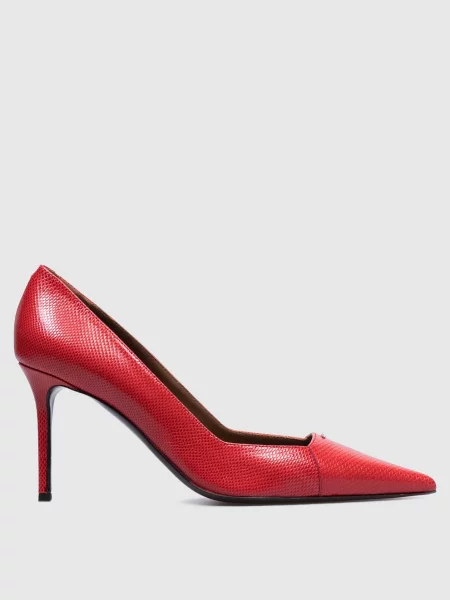 Шкіряні туфлі Raquel з кристалами Giuseppe Zanotti червоні