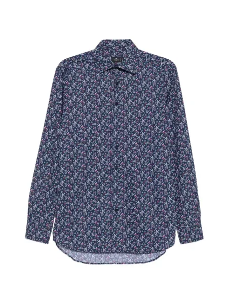 Cămașă Etro cu model floral cu imagine albastru