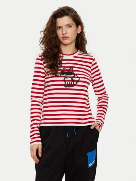 KARL LAGERFELD Bluză Bej Regular Fit alb