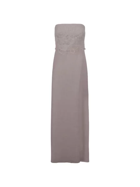 Rochie maxi Ermanno Scervino din dantelă fără bretele