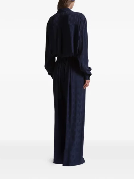 Pantaloni Alberta Ferretti albastru