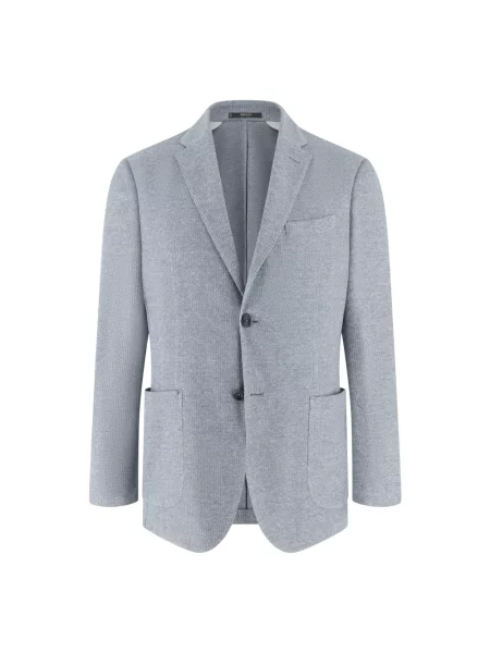 Marynarka Boggi Milano z dżerseju niebieska