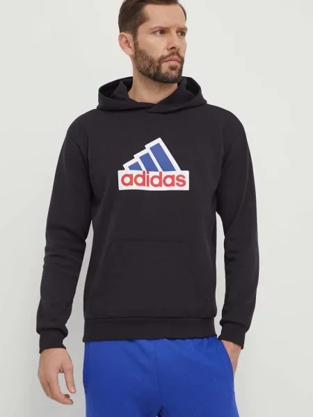 Pulover adidas s kapuco črna