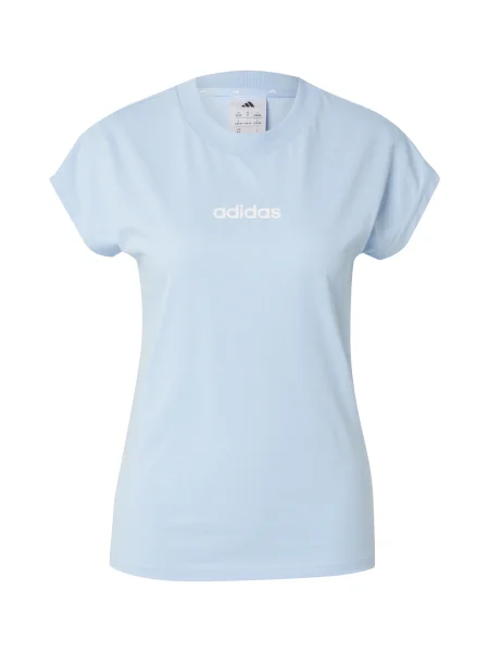 ADIDAS SPORTSWEAR Tricou funcțional ESSENTIALS LINEAR albastru deschis alb