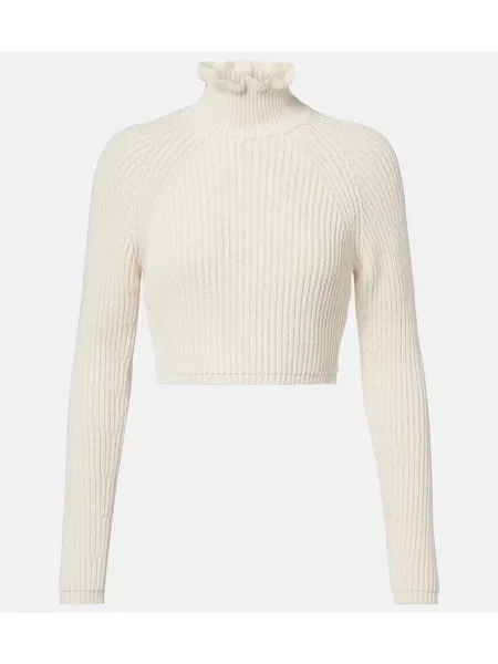 Cropp heláncă Max Mara tricotate cu nervuri alb