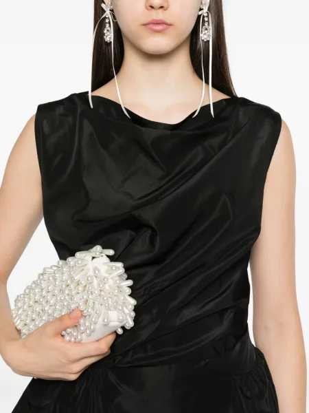 Cu peplum top Simone Rocha negru