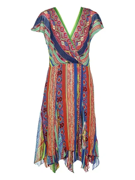 Sukienka midi Polo Ralph Lauren niebieska