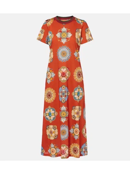 Sukienka midi La Doublej z dżerseju do kolan garniturowa