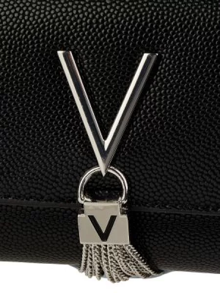 Torebka crossbody Valentino ze skóry ekologicznej czarna