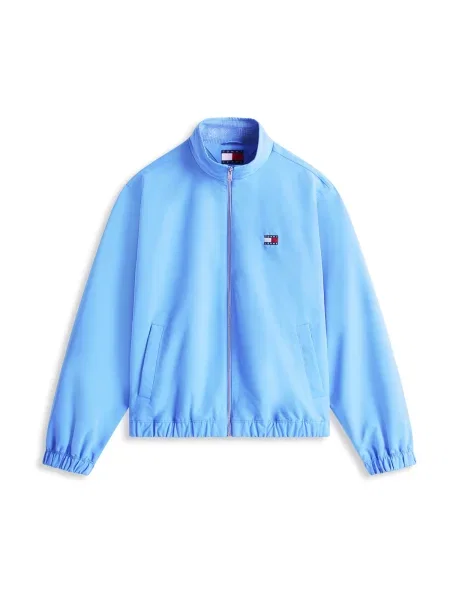 Tommy Jeans Prehodna jakna ESSENTIAL svetlo modra