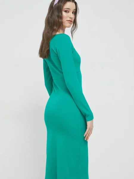 Šaty Hollister Co. mini zelená