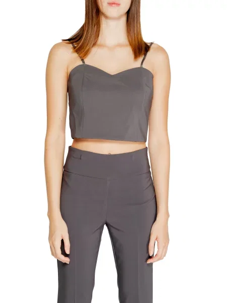 Top Rinascimento na ramiączkach szary