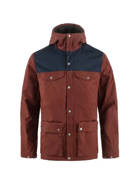 Pánska vetrovka Fjällräven Greenland Winter maroon/dark navy tmavo modrá