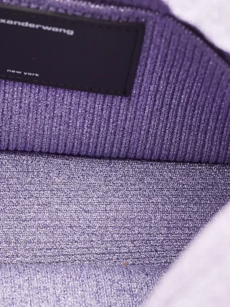 Geantă Alexander Wang tricotate violet